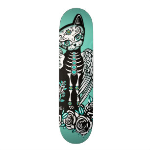 Skateboard Chat de crâne de sucre