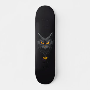 Skateboard Chat noir personnalisé