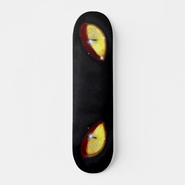 Skateboard Chat noir Yellow Eyes Skboard (Devant)