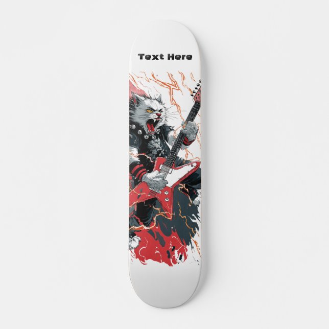 Skateboard Chat Rockstar (Devant)