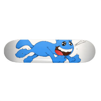 Skateboard chat sautant