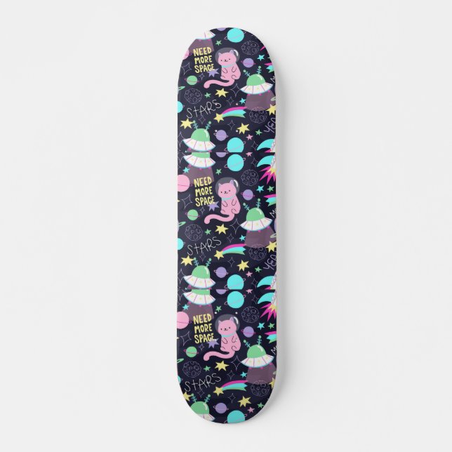 Skateboard Chat spatial (Devant)