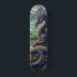 Skateboard Château du Dragon médiéval coloré<br><div class="desc">.</div>