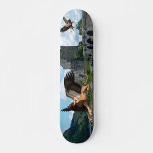 Skateboard Château médiéval animal mythologique de Griffin