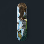 Skateboard Château médiéval de Wyvern<br><div class="desc">Cette conception peut être personnalisée en choisissant l'option customiser pour ajouter du texte ou apporter d'autres modifications. Si ce produit a la possibilité de transférer la conception à un autre article, veuillez vous assurer d'ajuster la conception en fonction des besoins. Communiquez avec moi à colorflowcreations@gmail.com si vous désirez obtenir ce...</div>
