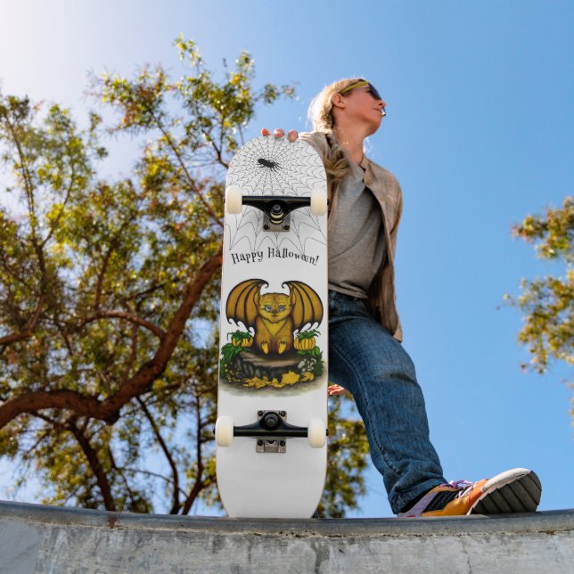 Skateboard  Chauve-souris d'Halloween mignonne (Extérieur 1)