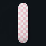 Skateboard Check Baby Pink And White Checkerboard<br><div class="desc">Pattered check - light pink and white checkerboard.</div>