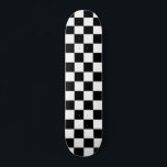 Skateboard Check Black White Checkered Pattern<br><div class="desc">Des Black and White Checkerboard.</div>