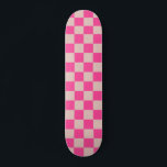 Skateboard Check Coral Pink Checkered Pattern Checkerboard<br><div class="desc">Pattern checkered - Coral pink and salmon checkerboard.</div>