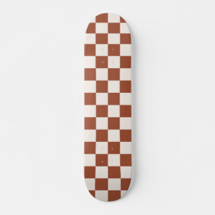Skateboard Check Rust Checkered Terracotta