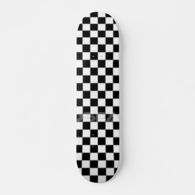 Skateboard checkered (Devant)