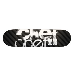 Skateboard Chef ; Gris noir et gris foncé