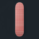 Skateboard Chèques En vichy Red Cottagecore<br><div class="desc">Red Cottagecore En vichy design esthétique tendance</div>