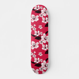 SKATEBOARD CHERRY BLOSSOM - SAKURA (ROUGE)