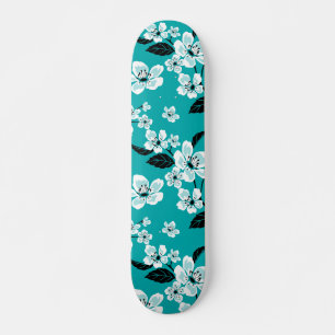 SKATEBOARD CHERRY BLOSSOM - SAKURA (TURQUOISE)