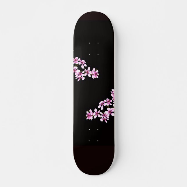 Skateboard cherry flowers (Devant)