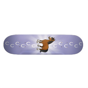 Skateboard Cheval de Dessin Animé