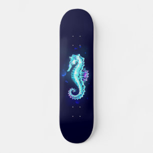 Skateboard Cheval de mer de glace cristal sur Arrière - plan 