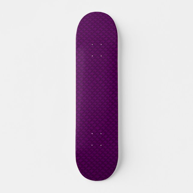 Skateboard Cheval en rouge violet artdeco (Devant)