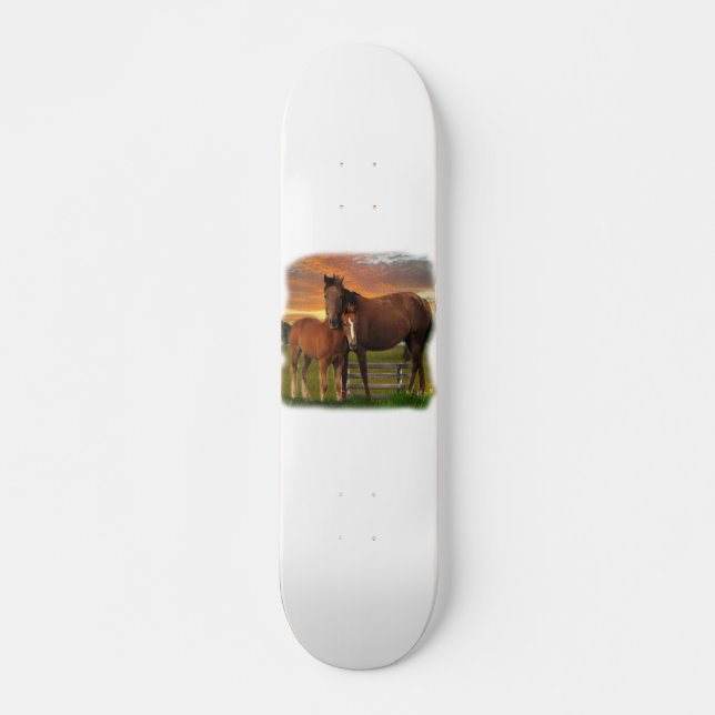 Skateboard Cheval et poney (Devant)
