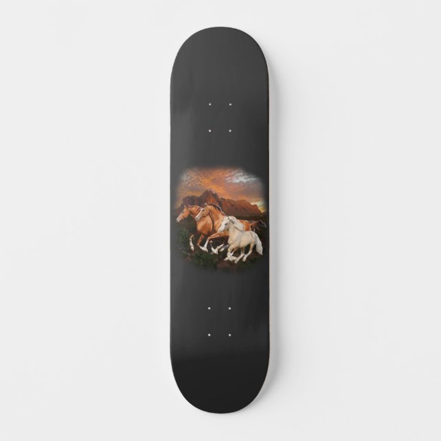 Skateboard Chevaux sauvages d'Arizona (Recto)