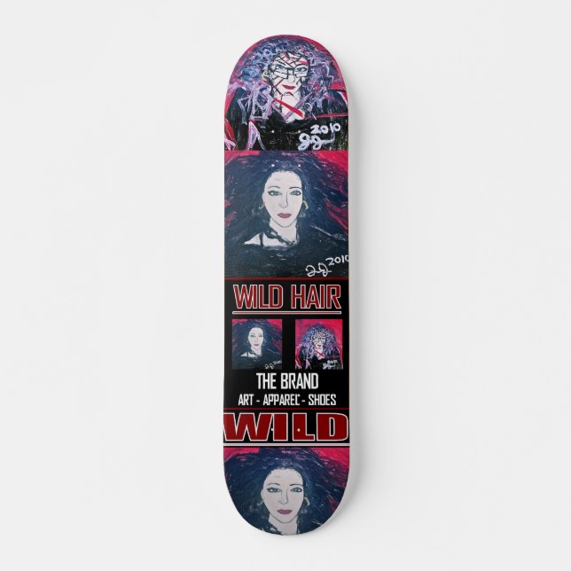 SKATEBOARD CHEVEUX SAUVAGES (Devant)