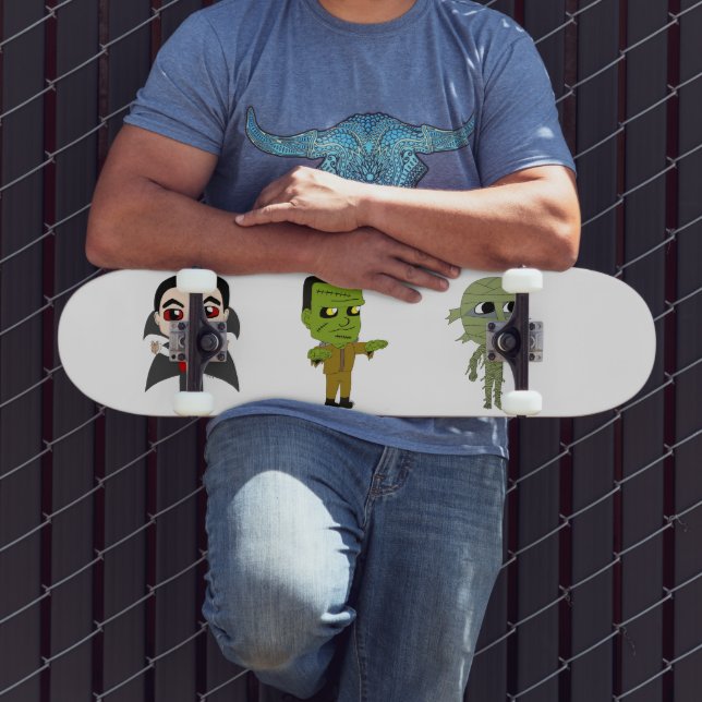 Skateboard Chibi vampire, monstre et maman (Extérieur 3)