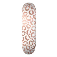 Chic Rose Gold Leopard Cheetah Poster de animal