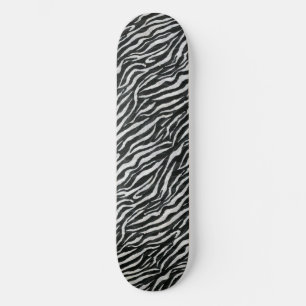 Skateboard Chic Zebra Poster de animal esthétique