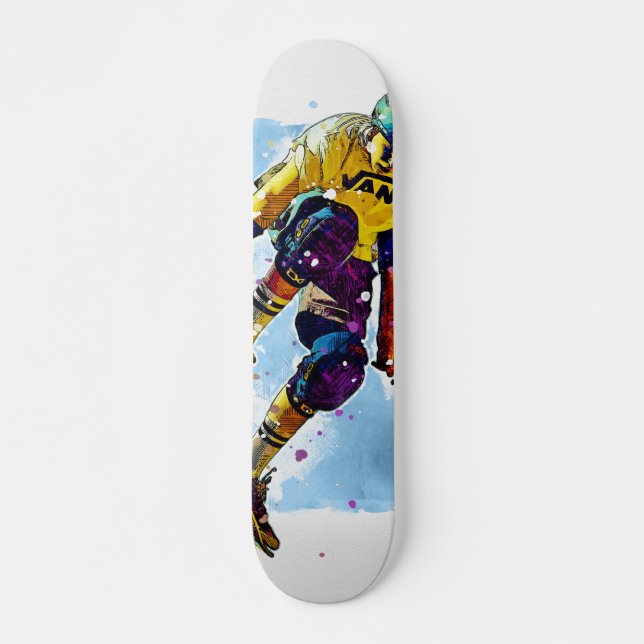 Skateboard Chico en patineta saltando (Devant)