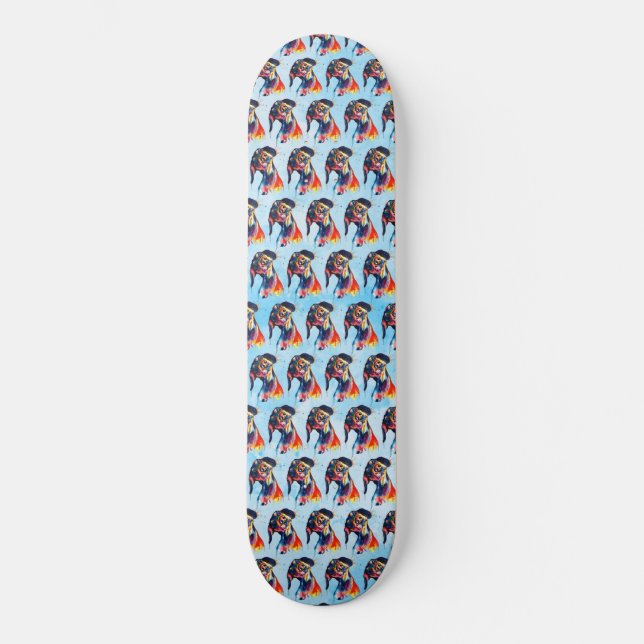 Skateboard Chien (Recto)
