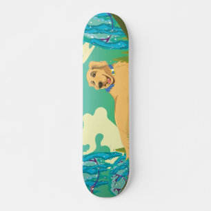 Skateboard Chien animal de compagnie dans le parc