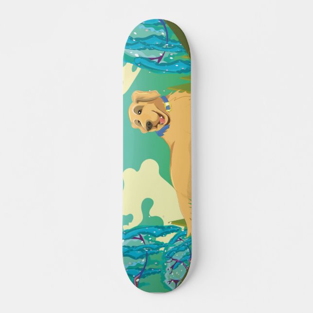 Skateboard Chien animal de compagnie dans le parc (Devant)