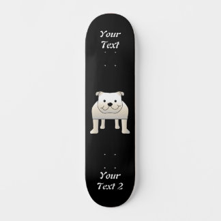 Skateboard Chien blanc