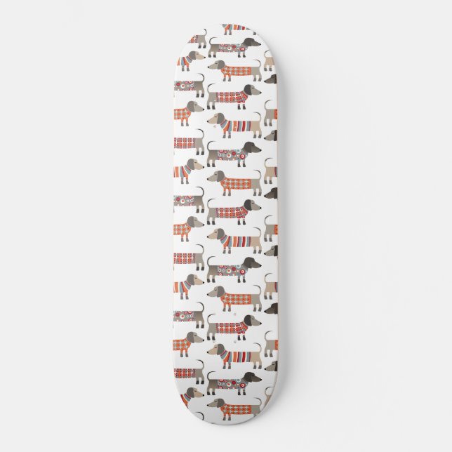 Skateboard Chien de saucisse Dachshund (Recto)
