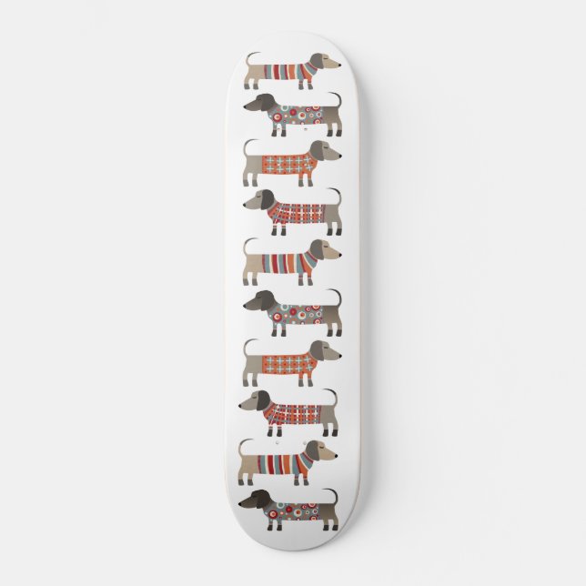 Skateboard Chien de saucisse Dachshund (Recto)