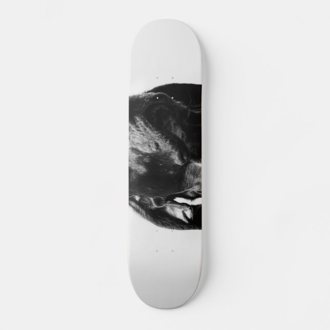 Skateboard chien royal bw (Recto)