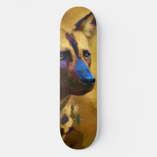 Skateboard Chien Sauvage d'Afrique (Recto)