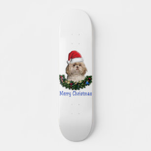 Skateboard Chien Shih-Tsu articles de Noël