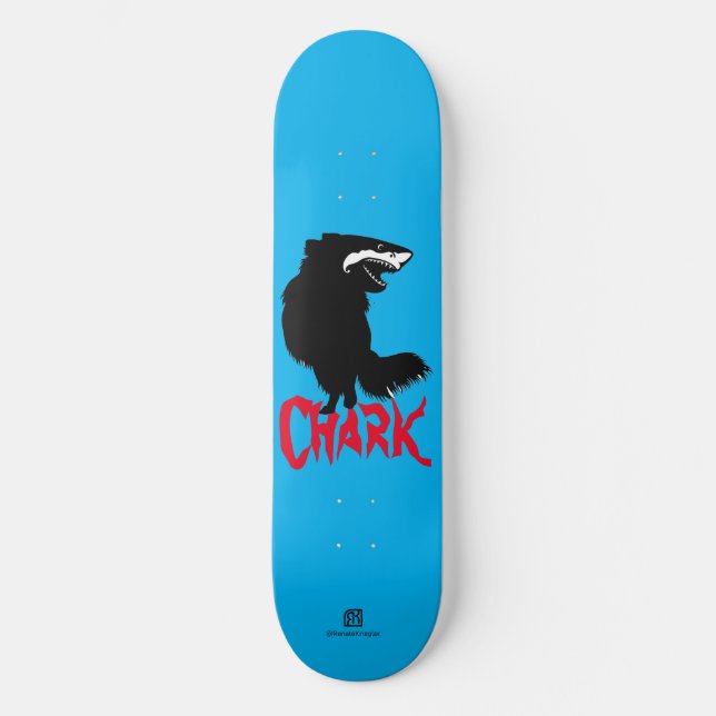 Skateboard Chihuahua + requin = Chark (Recto)