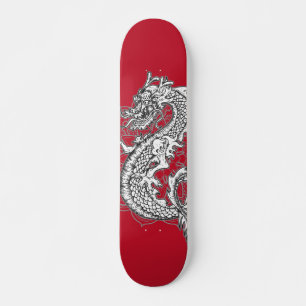 Skateboard Chinese Dragon Tattoo Design