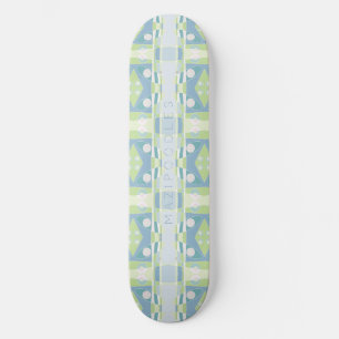 Skateboard Chintz bohème 20 Pastel Vert bleu rose