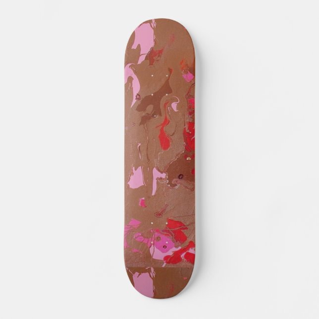 Skateboard Chocolat de framboise Maderi Abstrait (Recto)