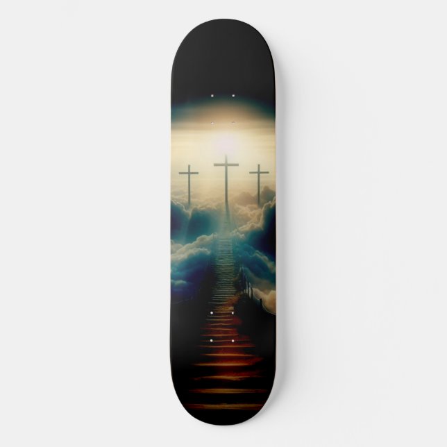 Skateboard chrétien Le chemin vers le ciel (Recto)