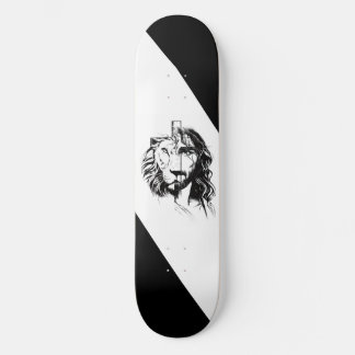 Skateboard chrétien Lion croix Jésus