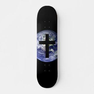 Skateboard Christian World Cross Board