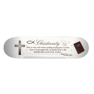 Skateboard Christianisme - planche à roulettes de passage
