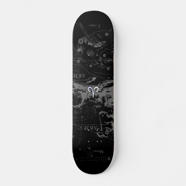 Skateboard Chrome comme Aries Symbole Zodiac sur Hevelius 169 (Recto)