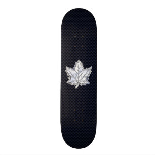 Skateboard Chrome comme la feuille d'érable en fibre de carb