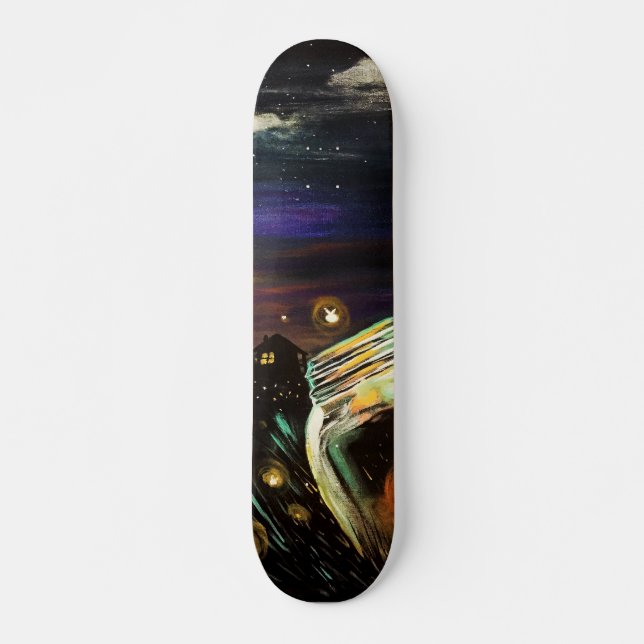 Skateboard Ciel de vol incendie (Devant)